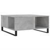 vidaXL Couchtisch Betongrau 80x80x36,5 cm Holzwerkstoff