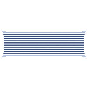 vidaXL Sonnensegel Blau und Wei&szlig; 6 x 2 m 100 % Polyester Oxford