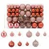 vidaXL Weihnachtskugeln 100 Stk. Rosa und Rose 3 / 4 / 6 cm