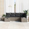 vidaXL Sofa Set mit Kissen 7 pcs Poly-Rattan
