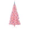 vidaXL Weihnachtsbaum mit 300 LEDs mit St&auml;nder Rosa 210 cm PVC