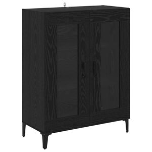 vidaXL Sideboard Schwarz Eichen-Optik 69,5 x 34 x 90 cm