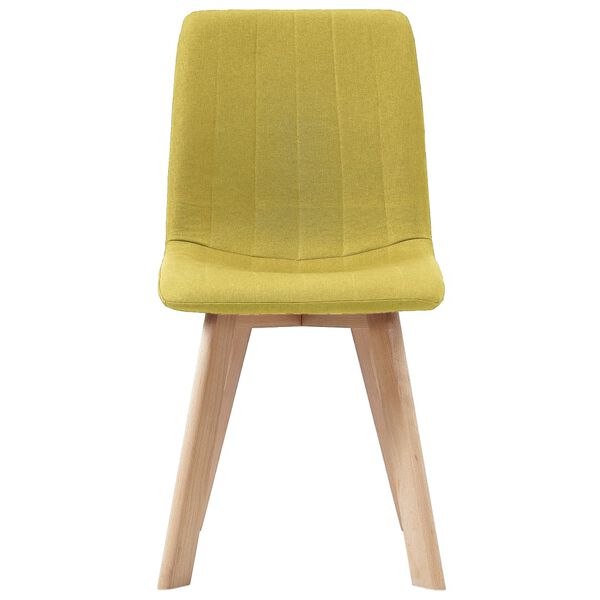 vidaXL Esszimmerst&uuml;hle 4 Stk. Gelb Stoff