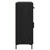 vidaXL Sideboard Schwarz Eichen-Optik 69,5 x 34 x 90 cm Holzwerkstoff