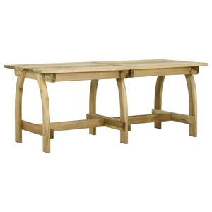 vidaXL Gartentisch 220x74x75 cm Kiefernholz Impr&auml;gniert