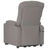 vidaXL Massagesessel mit Aufstehhilfe Taupe Stoff