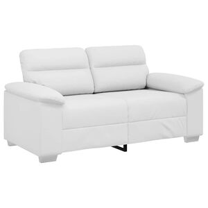 vidaXL 2-Sitzer-Sofa Wei&szlig; 160x81x84 cm Kunstleder