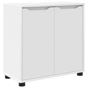 vidaXL Badezimmerwaschbecken-Schrank mit Regal Wei&szlig; 60 x 30 x 60 cm