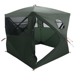 vidaXL Huntingzelt Olivegr&uuml;n 2-Personen Polyester und Stahl