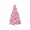 vidaXL K&uuml;nstlicher vorbeleuchteter Weihnachtsbaum Rosa 180 cm PVC