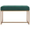 vidaXL Bank 80 cm Grün Samt