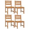 vidaXL 5-tlg. Garten-Essgruppe Massivholz Teak