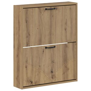 vidaXL Wandmontierter Schuhschrank HOORN 71 x 17 x 86 cm Holzwerkstoff