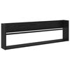 vidaXL Magazinregal mit Regal Schwarz Eichen-Optik 100 x 12 x 30 cm