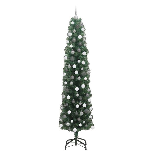 vidaXL K&uuml;nstlicher Weihnachtsbaum mit 300 LEDs mit St&auml;nder Gr&uuml;n 180 cm