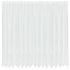 vidaXL Spitzenvorhang mit Vorh&auml;ngen Floral Wei&szlig; 245 x 400 cm Polyester