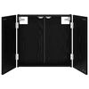 vidaXL Dartboard Schrank Schwarz Eichen-Optik 56 x 12 x 53,5 cm