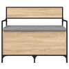 vidaXL Sitzbank mit Stauraum Sonoma-Eiche 85,5x42x73,5cm Holzwerkstoff