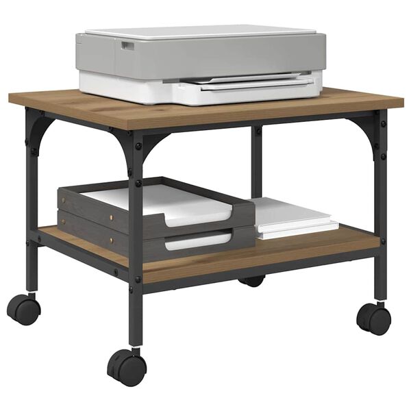 vidaXL Druckerst&auml;nder Artisan-Eiche 50 x 40 x 38 cm Holzwerkstoff