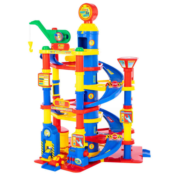 Polesie Wader 7-tlg. Parkgaragen-Set mit 7 Etagen 77x71x95 cm PP