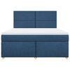 vidaXL Boxspringbett mit Matratze Blau 180x200 cm Stoff