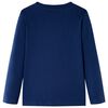 Kinder-Langarmshirt Marineblau 116