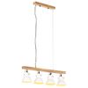 vidaXL Deckenlampe Industriestil Weiß E27 Mangoholz