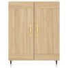vidaXL Highboard Sonoma-Eiche 69,5x34x180 cm Holzwerkstoff