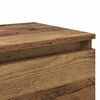 vidaXL Nachttisch mit Schubladen Altholz 40 x 35 x 50 cm Holzwerkstoff