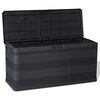 vidaXL Gartenbox Schwarz 117×45×56 cm