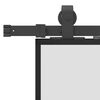 vidaXL Schiebet&uuml;r mit Beschlag Schwarz 102,5x205 cm ESG-Glas