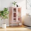 vidaXL Highboard Rosa 68x39x123 cm Stahl