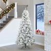 vidaXL Künstlicher klappbarer Weihnachtsbaum Weiß 240 cm PE und PVC