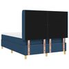 vidaXL Boxspringbett mit Matratze Blau 140 x 200 cm Stoff