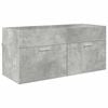 vidaXL Waschbeckenunterschrank Beton Grau Holzwerkstoff