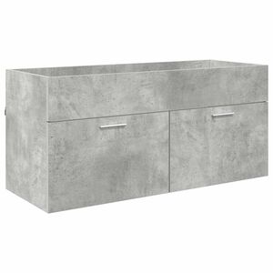 vidaXL Waschbeckenunterschrank Beton Grau Holzwerkstoff