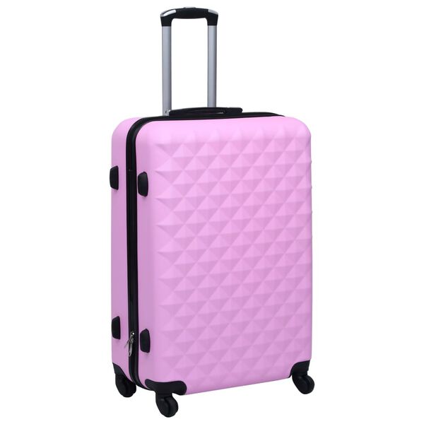 vidaXL Hartschalen-Trolley-Set 3 Stk. Rosa ABS
