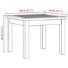 vidaXL Couchtisch Helles Akazienholz 45 x 45 x 36 cm Massivholz Akazie