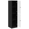 vidaXL Highboard Schwarz Eichen-Optik 35 x 37 x 142 cm Holzwerkstoff
