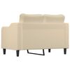 vidaXL 2-Sitzer-Sofa Creme 120 cm Stoff