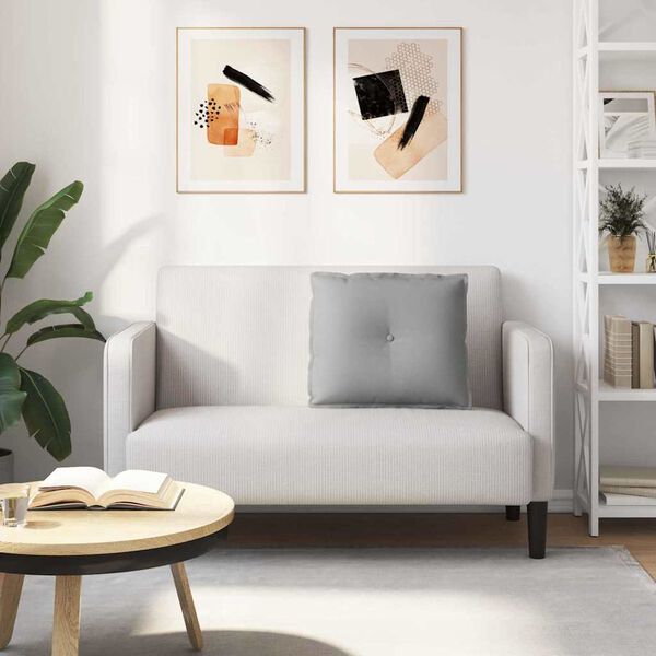 vidaXL R&uuml;ckenkissen Wolkengrau 60 x 19 x 50 cm Stoff