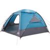 vidaXL Kuppelzelt mit abnehmbarem Regenfly Blau 8-Personen