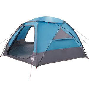 vidaXL Kuppelzelt mit abnehmbarem Regenfly 8 Personen Blau