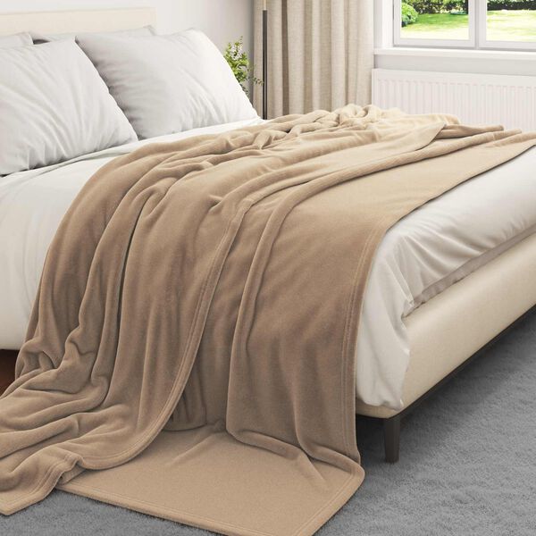vidaXL Wohndecken 6 pcs Kamel 220 x 240 cm Fleece