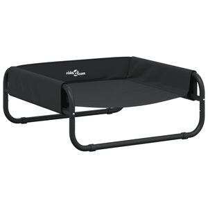vidaXL Hundebett Hellgrau 57 x 57 x 24 cm Stahl
