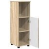 vidaXL Badezimmerschrank mit Speicher Sonoma-Eiche 30 x 35 x 95 cm