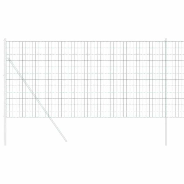 vidaXL Eurozaun Grün 0,4 x 10 m PVC-beschichtetes Eisen