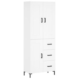 vidaXL Highboard Wei&szlig; 69,5x34x180 cm Holzwerkstoff