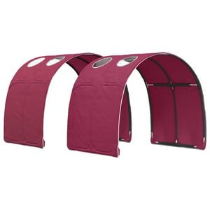 vidaXL Bettunnel 2 pcs Rot 211 x 67,5 x 2 cm Polyester