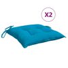 vidaXL Palettenkissen 2 Stk. Hellblau 50x50x7 cm Oxford-Gewebe
